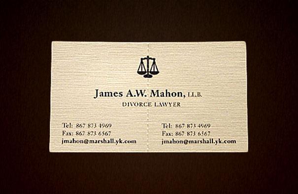 cartão de visita original advogado