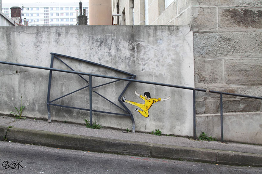 creative-interactive-street-art-bruce lee