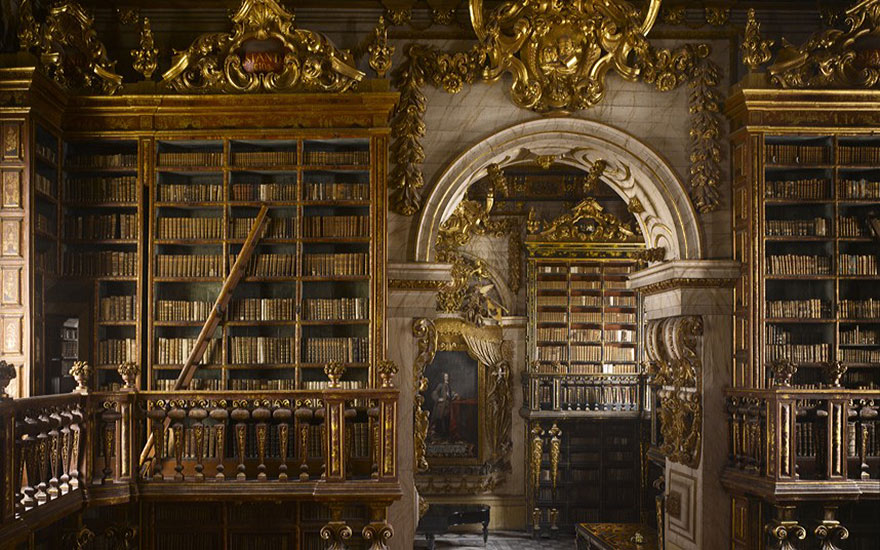 biblioteca joanina coimbra portugal