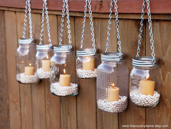 reutilizar frascos de vidro velas