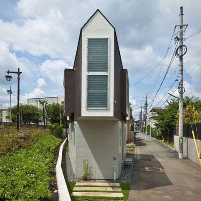 casa triangular casas pequenas mizuishi-architect-atelier