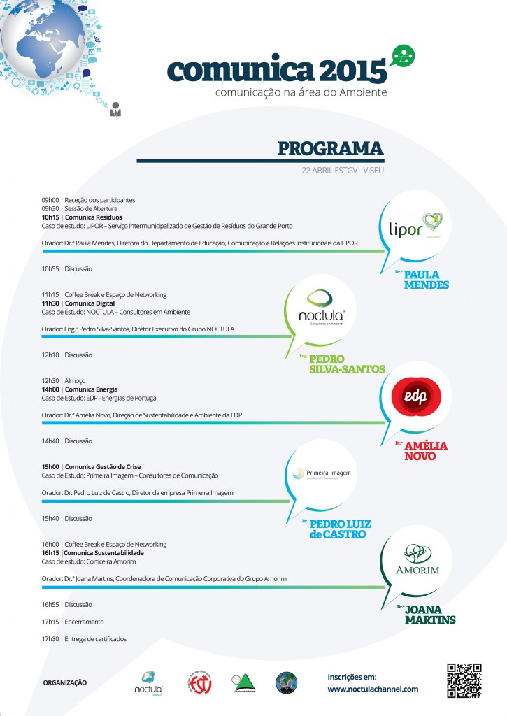 Programa Conferência COMUNICA 2015 - Comunicação na área do Ambiente