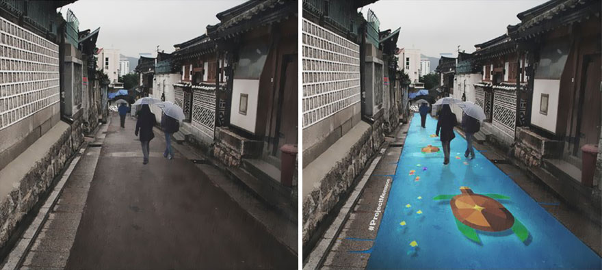 pantone arte de rua tartarugas coreia