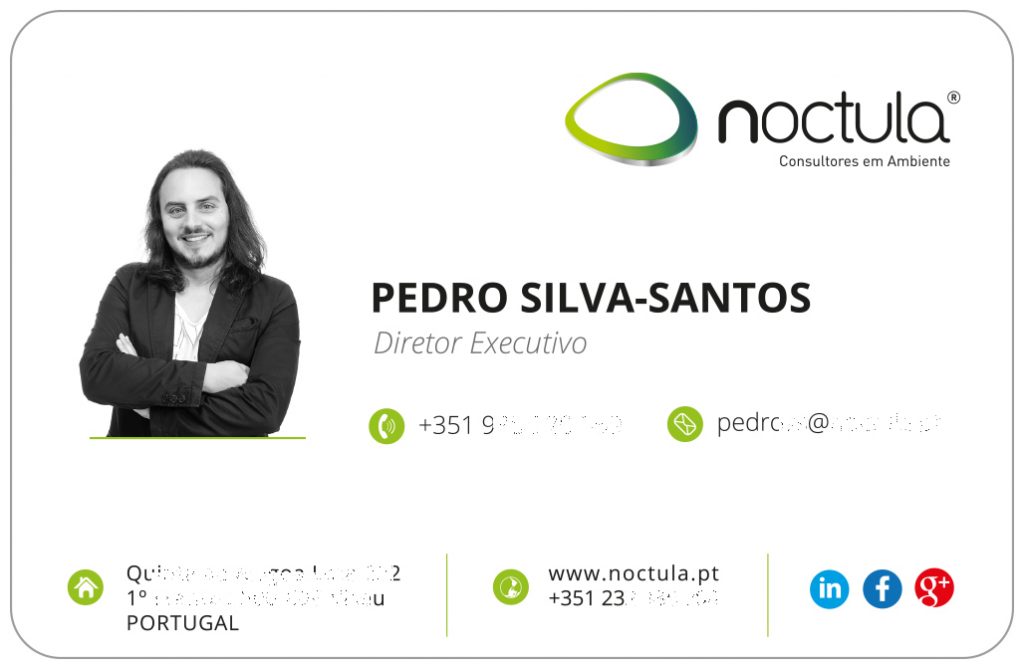 Cartão pessoal do Pedro Silva-Santos