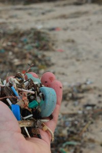 restos de plástico atingem praia em Peniche