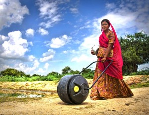 water wheel india água