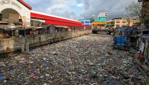 canal poluição lixo rio