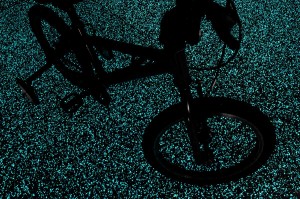 bike starpath brilhante pavimento brilha no escuro
