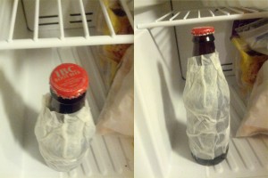 guardanapo molhado cerveja fria