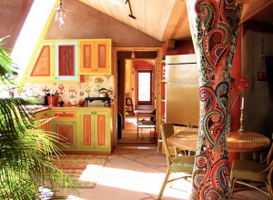 Earthships cozinha interiores decoração ecológica