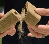 embalagem de areia ecológica sand packaging