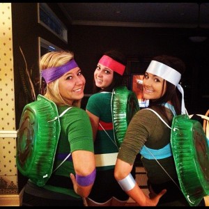 tartarugas ninja diy disfarce de grupo