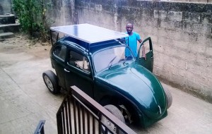 carro a energia solar e do vento