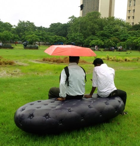 água da chuva - MARS-architects-water-bench-banco de jardim chuva
