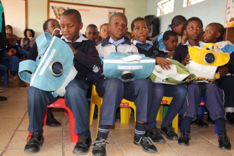 mochila sacos de plástico que dá luz