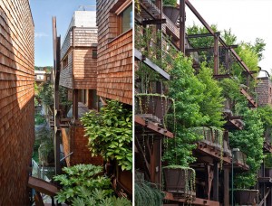 Na cidade de Turim, em Itália, foi erguido um edifício muito especial, uma casa na árvore urbana que se chama "25 Verde". O arquiteto responsável pelo projeto chama-se Luciano Pia e é italiano.