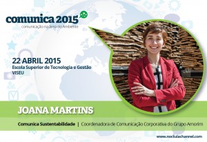 Comunica 2015 comunicação na área do ambiente, Joana Martins corticeira amorim