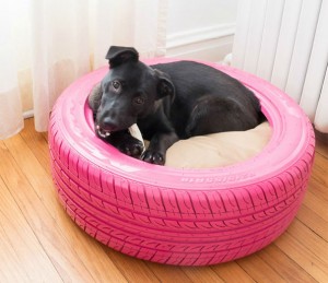 cama cão reutilizar pneus de borracha