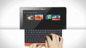 Já existem várias opções no mercado de teclados para dispositivos móveis (telemóveis e tablets), mas o Moky é um pouco diferente, por cima das teclas tem um ecrã tátil invisível, que funciona como rato.