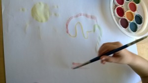 desenho pintura aguarelas caseiras